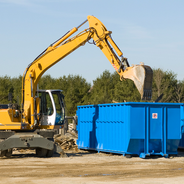 are there any restrictions on where a residential dumpster can be placed in Youngtown AZ